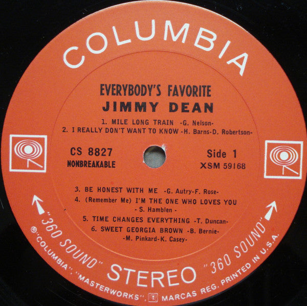 Dean, Jimmy - Everybody's Favorite (VG+) (Vinyl LP)