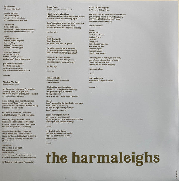 Harmaleighs - She Won't Make Sense (Vinyl, NM or M-) (Vinyl LP)