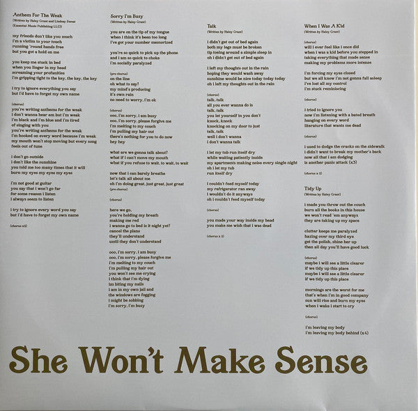 Harmaleighs - She Won't Make Sense (Vinyl, NM or M-) (Vinyl LP)