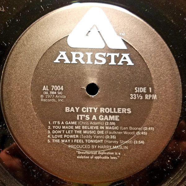Bay City Rollers - It's A Game (VG+) (Vinyl LP)