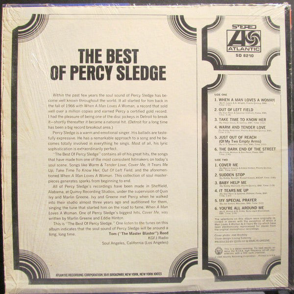 Sledge, Percy - The Best Of Percy Sledge (Vinyl, VG) (Vinyl LP)
