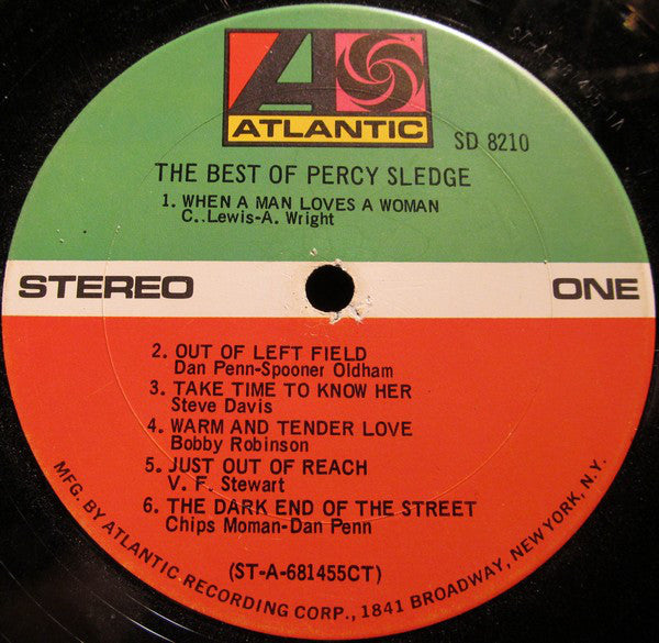 Sledge, Percy - The Best Of Percy Sledge (Vinyl, VG) (Vinyl LP)