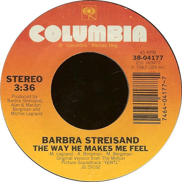 Streisand, Barbra - The Way He Makes Me Feel (VG+) (Vinyl LP)