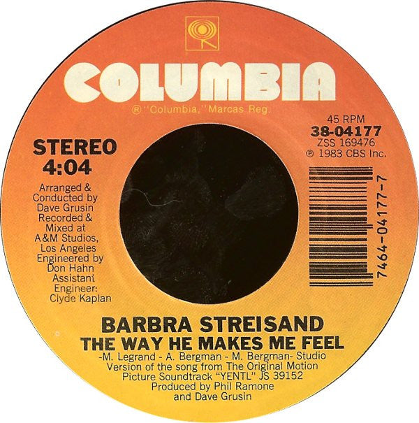 Streisand, Barbra - The Way He Makes Me Feel (VG+) (Vinyl LP)