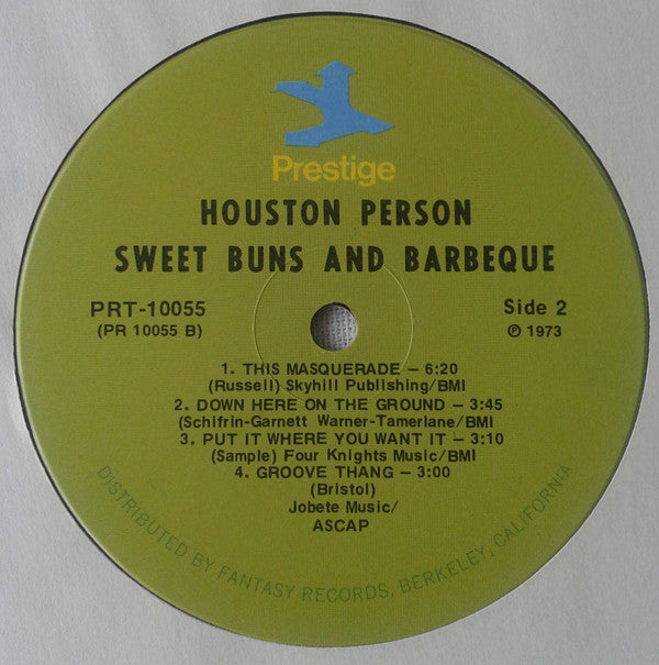 Person, Houston - Sweet Buns & Barbeque (Vinyl, G+) (Vinyl LP)
