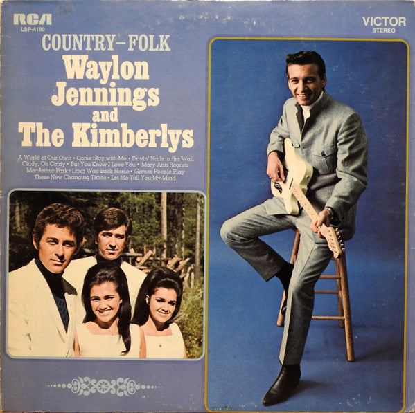 Jennings, Waylon And The Kimberlys - Country-Folk (VG+) (Vinyl LP)