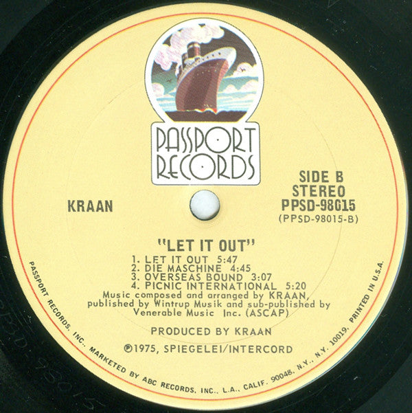 Kraan - Let It Out (VG+) (Vinyl LP)