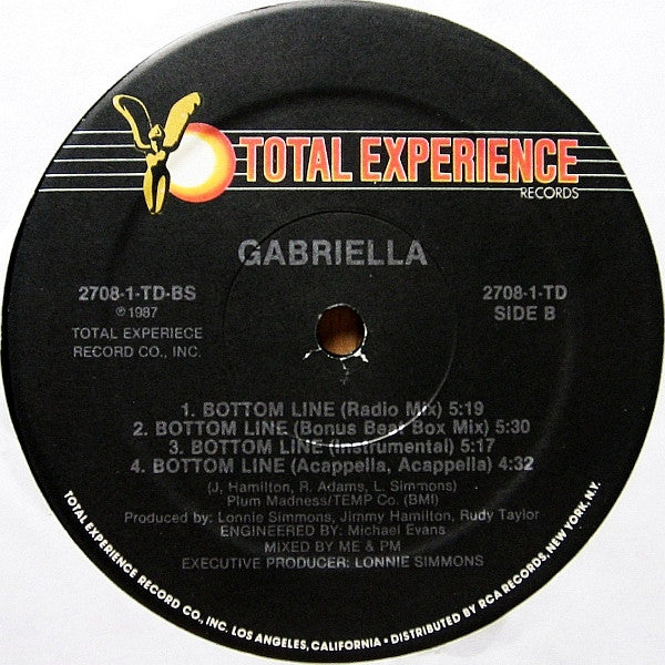 Gabriella - Bottom Line (VG) (Vinyl LP)
