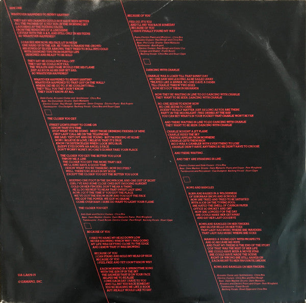 Rea, Chris - Whatever Happened To Benny Santini? (VG+) (Vinyl LP)
