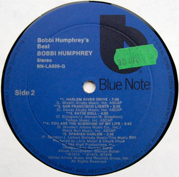 Humphrey, Bobbi - Bobbi Humphrey's Best (Vinyl, VG+) (Vinyl LP)