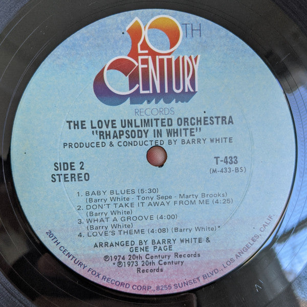 Love Unlimited Orchestra - Rhapsody In White (Vinyl, G+) (Vinyl LP)