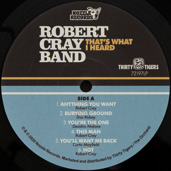 Cray, Robert Band - That's What I Heard (Vinyl, NM or M-) (Vinyl LP)