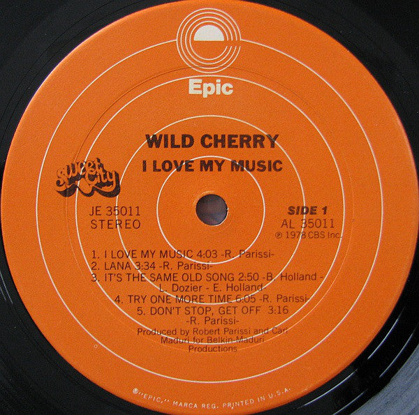 Wild Cherry - I Love My Music (VG+) (Vinyl LP)
