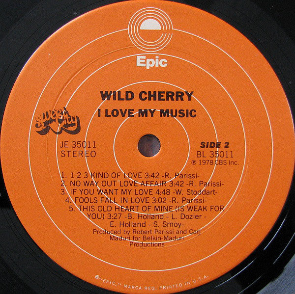 Wild Cherry - I Love My Music (VG+) (Vinyl LP)
