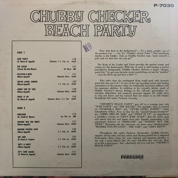 Checker, Chubby - Beach Party (Vinyl, VG) (Vinyl LP)