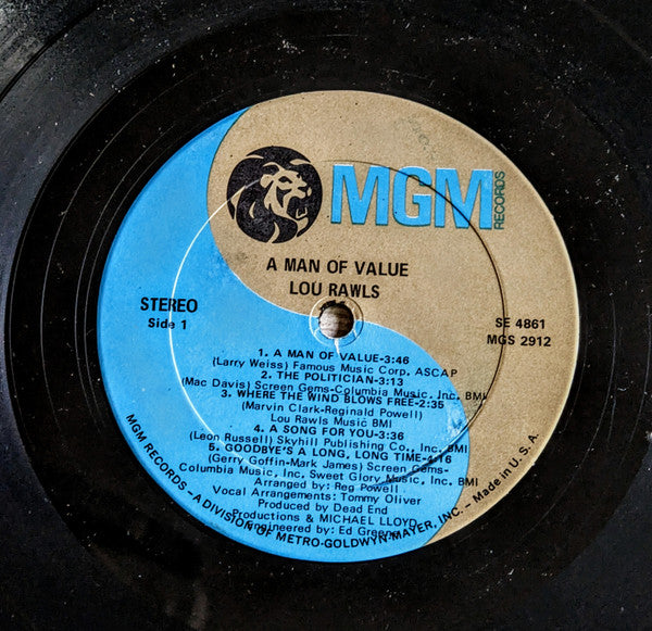 Rawls, Lou - A Man Of Value (Vinyl, VG) (Vinyl LP)