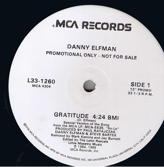 Elfman, Danny - Gratitude (VG+) (Vinyl LP)