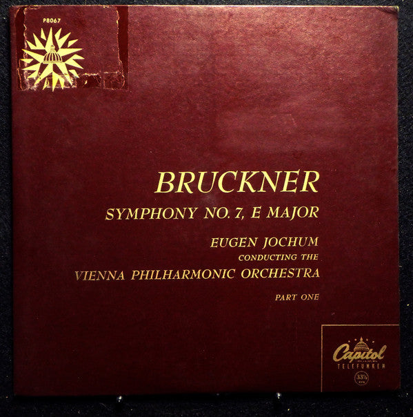 Bruckner – Vienna Philharmonic Orchestra, Eugen Jochum - Symphony No. 7, In E Major (G+) (Vinyl LP)