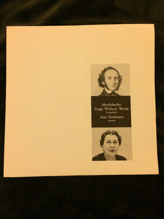 Mendelssohn - Ania Dorfmann - Songs Without Words (Complete) (VG) (Vinyl LP)