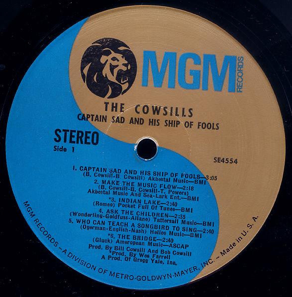 Cowsills - Captain Sad And His Ship Of Fools (VG) (Vinyl LP)
