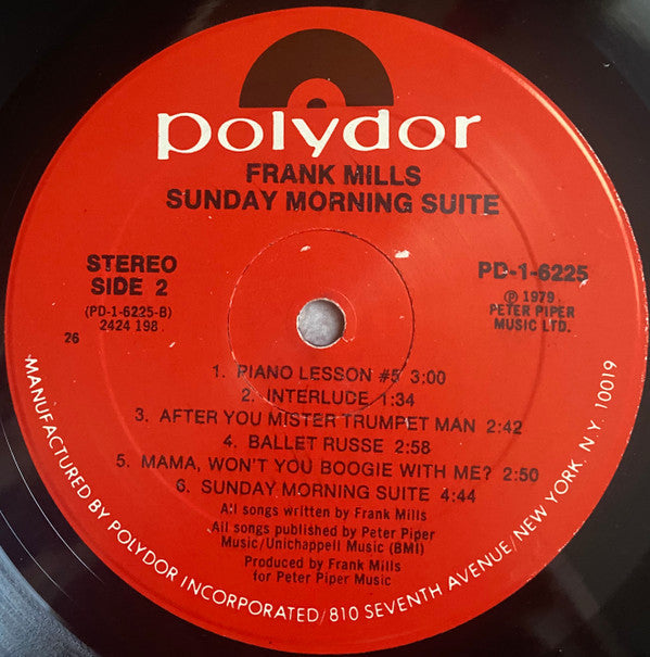 Mills, Frank - Sunday Morning Suite (Vinyl, VG+) (Vinyl LP)