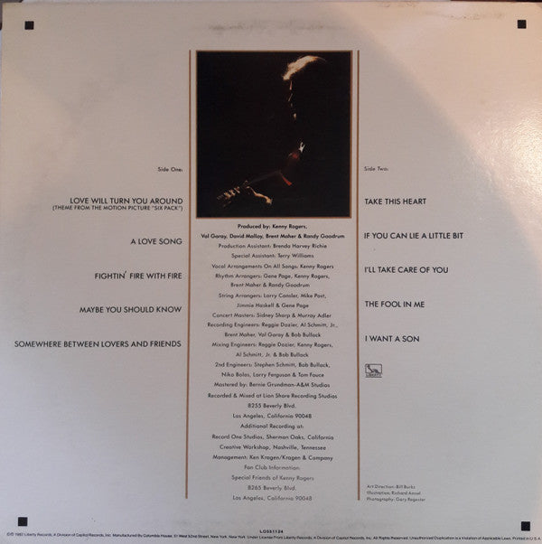 Rogers, Kenny - Love Will Turn You Around (Vinyl, VG+) (Vinyl LP)