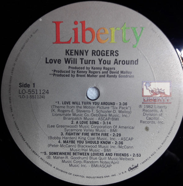 Rogers, Kenny - Love Will Turn You Around (Vinyl, VG+) (Vinyl LP)