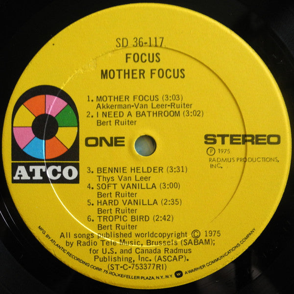 Focus  - Mother Focus (VG+) (Vinyl LP)