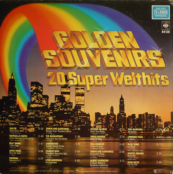 Various - Golden Souvenirs - 20 Super Welthits (VG+) (Vinyl LP)