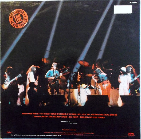 Lennon, John - Live In New York City (Vinyl, VG+) (Vinyl LP)