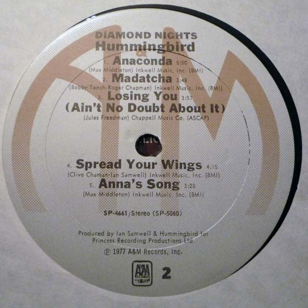 Hummingbird - Diamond Nights (VG+) (Vinyl LP)