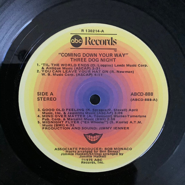 Three Dog Night - Coming Down Your Way (VG+) (Vinyl LP)