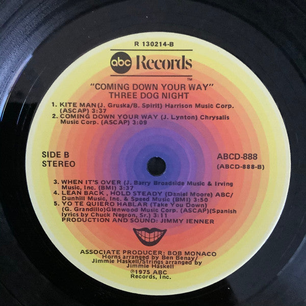 Three Dog Night - Coming Down Your Way (VG+) (Vinyl LP)