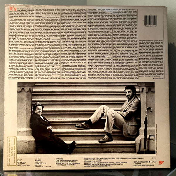 Sidran, Ben - The Cat And The Hat (VG+) (Vinyl LP)