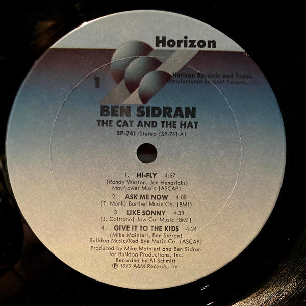 Sidran, Ben - The Cat And The Hat (VG+) (Vinyl LP)