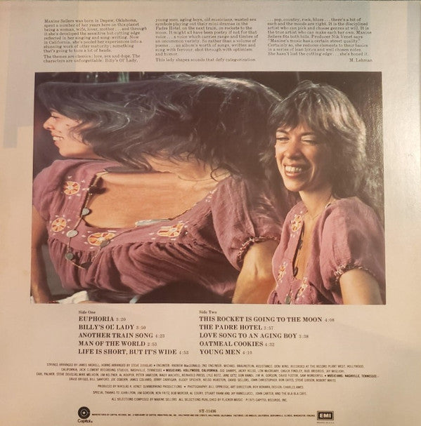 Sellers, Maxine - Life Is Short, But It's Wide (VG+) (Vinyl LP)