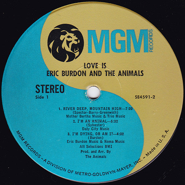 Burdon, Eric & The Animals - Love Is (VG+) (Vinyl LP)