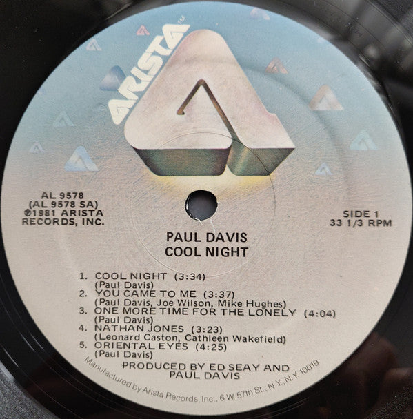 Davis, Paul - Cool Night (Vinyl, VG) (Vinyl LP)