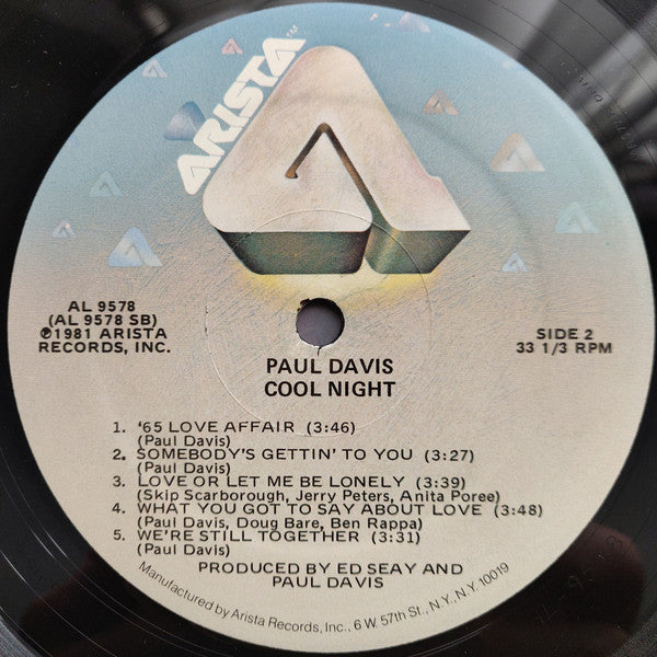 Davis, Paul - Cool Night (Vinyl, VG) (Vinyl LP)