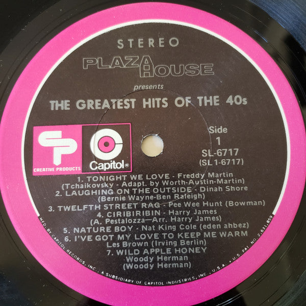 Various - Plaza House Presents The Greatest Hits Of The 40s (VG) (Vinyl LP)