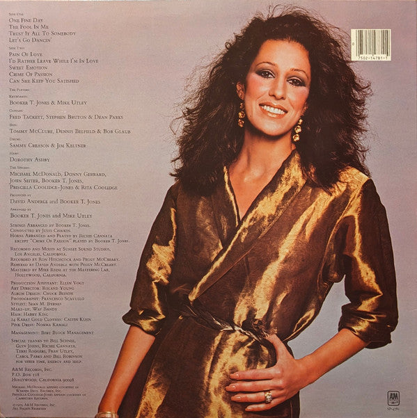 Coolidge, Rita - Satisfied (VG+) (Vinyl LP)