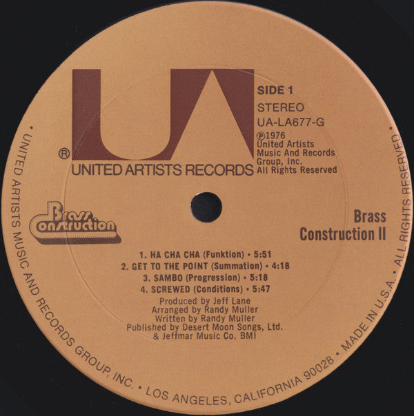 Brass Construction - Brass Construction II (Vinyl, VG) (Vinyl LP)