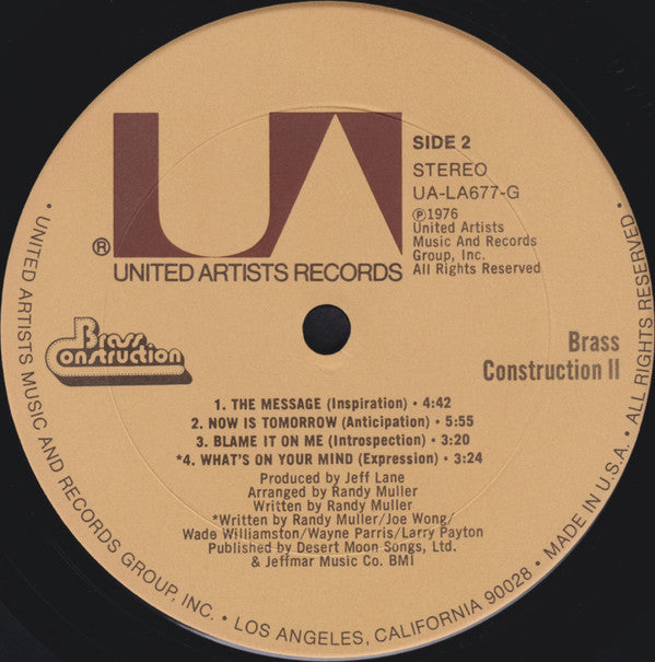 Brass Construction - Brass Construction II (Vinyl, VG) (Vinyl LP)