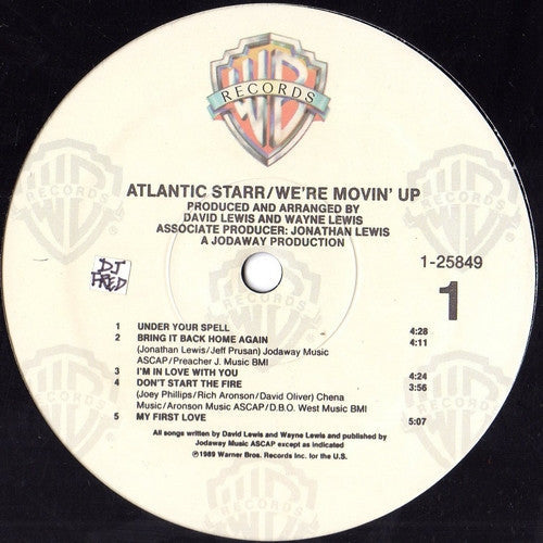 Atlantic Starr - We're Movin' Up (VG+) (Vinyl LP)