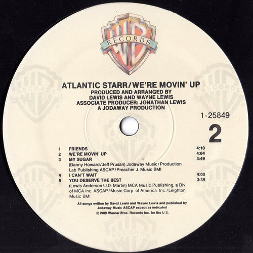 Atlantic Starr - We're Movin' Up (VG+) (Vinyl LP)