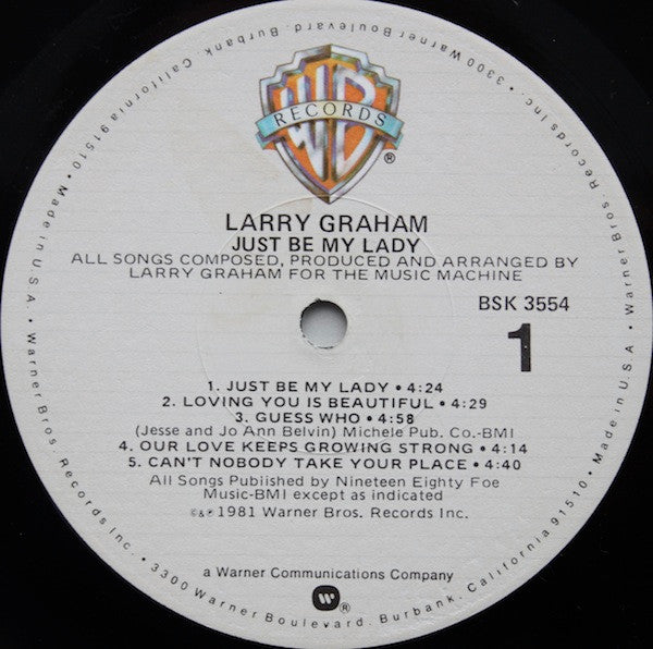 Graham, Larry - Just Be My Lady (VG) (Vinyl LP)