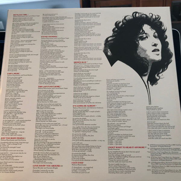 Manchester, Melissa - Melissa (Vinyl, VG+) (Vinyl LP)