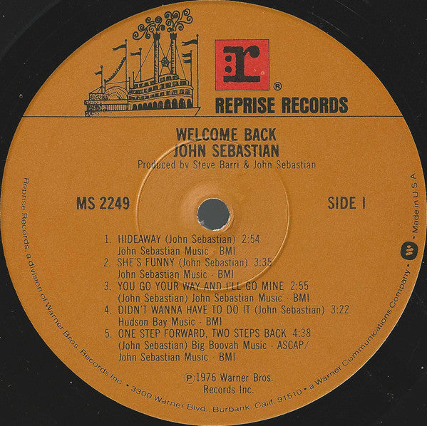 Sebastian, John - Welcome Back (Vinyl, VG+) (Vinyl LP)