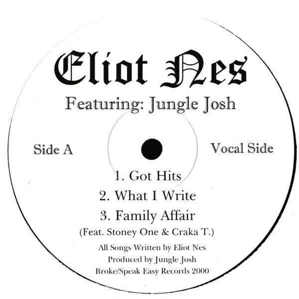 Eliot Nes - Featuring: Jungle Josh (VG) (Vinyl LP)