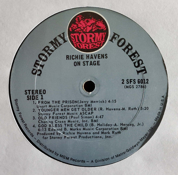 Havens, Richie - On Stage (VG+) (Vinyl LP)